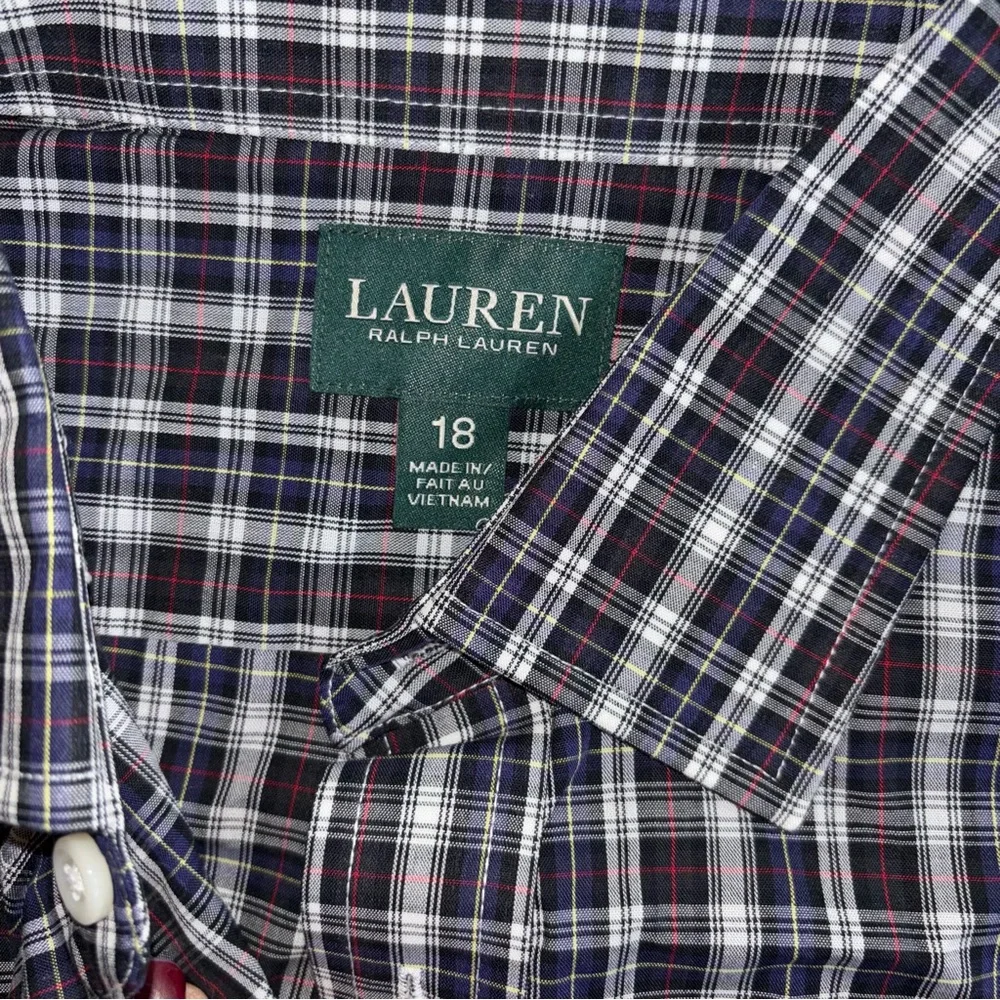 Ralph Lauren boys 18 Plaid Button-Down Shirt